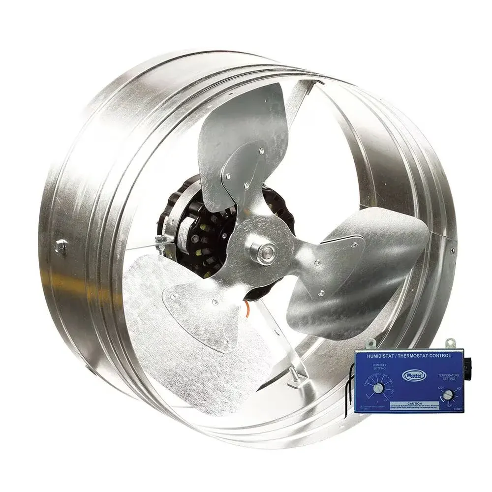 Master Flow Power Gable Vent, Humidistat/Thermostat