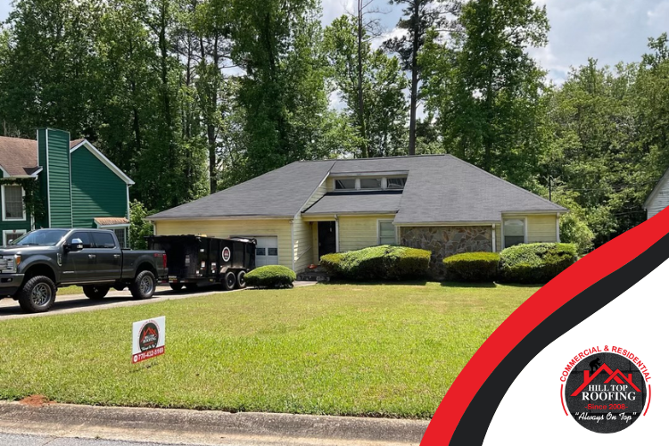 Homeowner's peace of mind with a fully insured Roswell Roofing service."